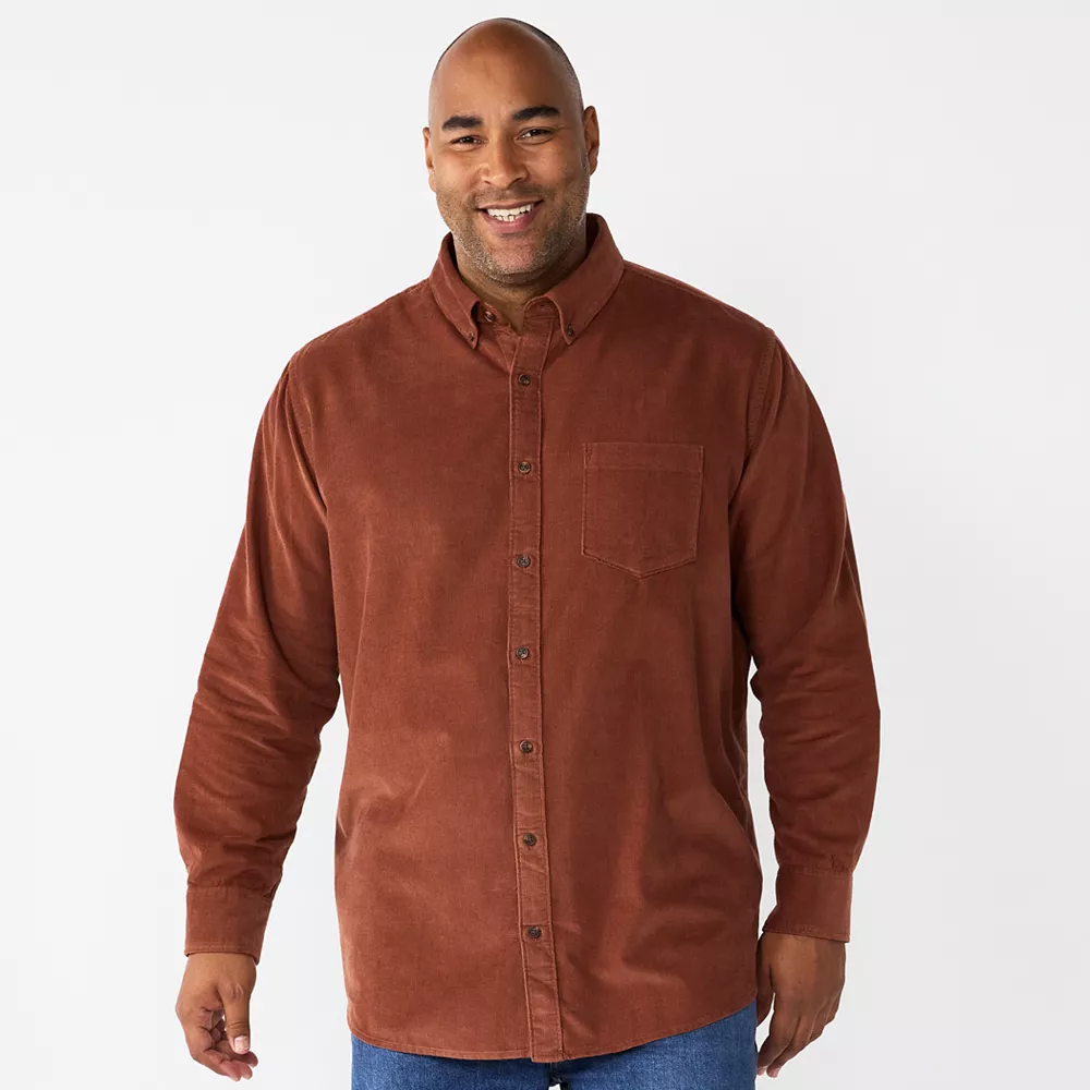 Big & Tall Sonoma Goods For Life® Perfect Length Button-Down Shirt - Image 3