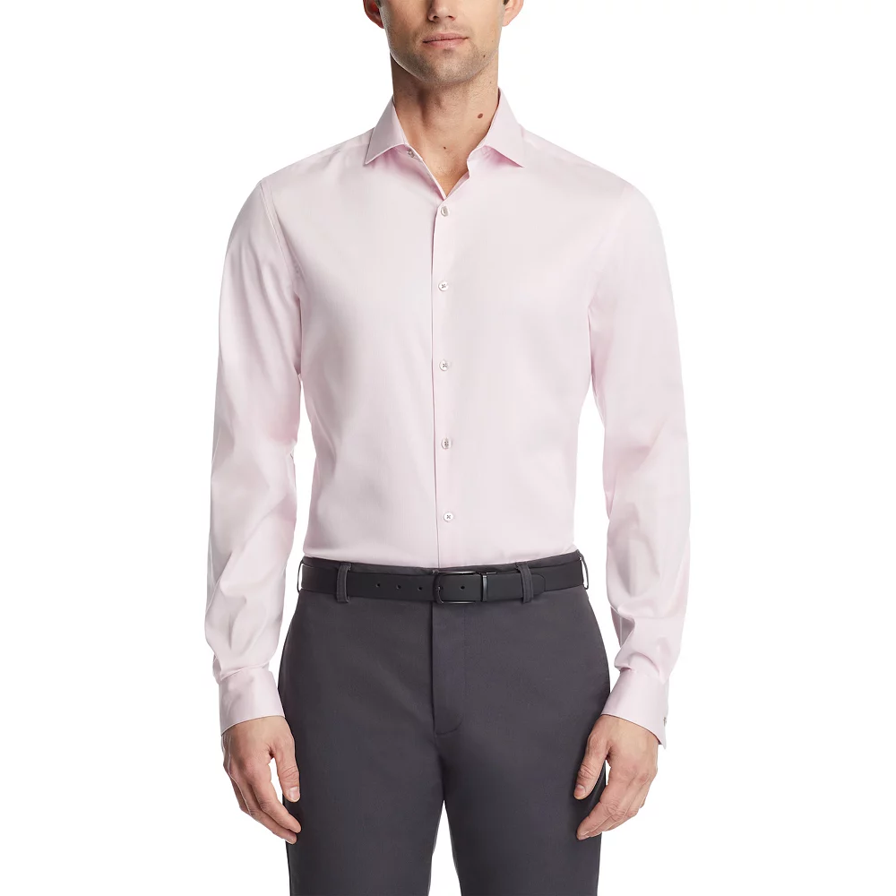 Men's Van Heusen Slim-Fit Stain Shield Spread-Collar Dress Shirt - Image 8
