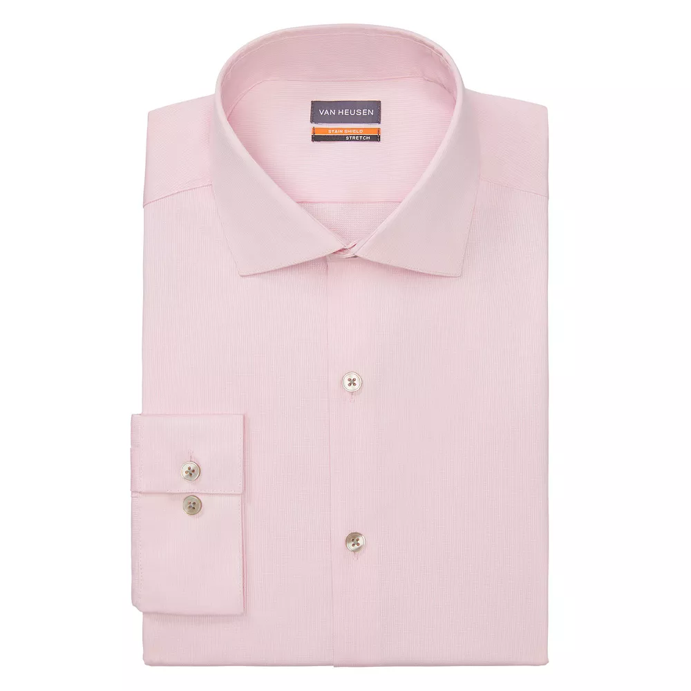 Men's Van Heusen Slim-Fit Stain Shield Spread-Collar Dress Shirt